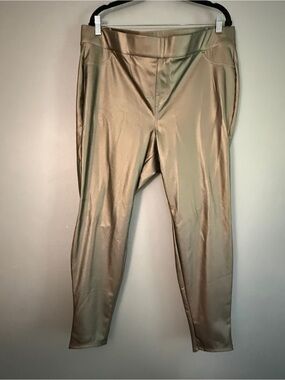 Torrid Sz 3 NWOT Stretch Metallic Gold Pants